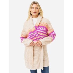 XIRENA Womens Carmella Cardigan Size Medium Cream Alpaca Wool Knit $455